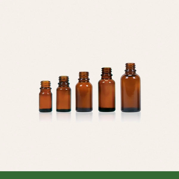 Amber Glass Essential Oil Bottle – Container