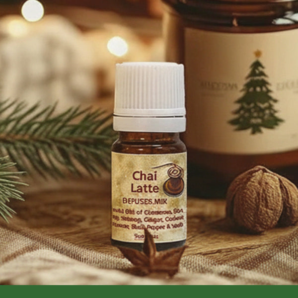 Chai Latte, 5ml Essential Oil Diffuser Mix ― Holiday Scents