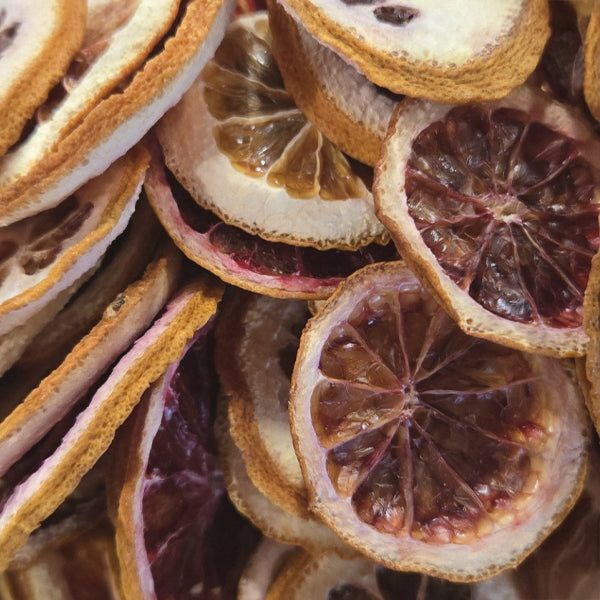 Dried Blood Orange (Citrus sinensis) Slices - Dried Herb, Organic