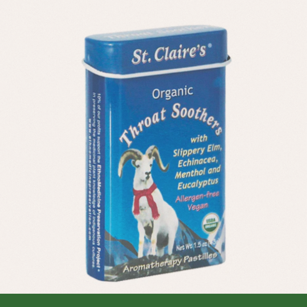 St. Claire's Organic Throat Soothers Aromatherapy Pastilles