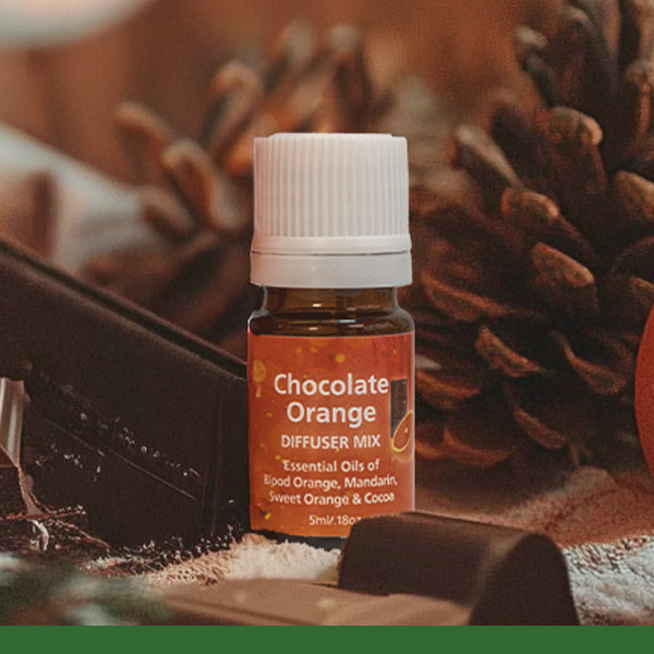 Chocolate Orange, 5ml Essential Oil Diffuser Mix ― Holiday Scents